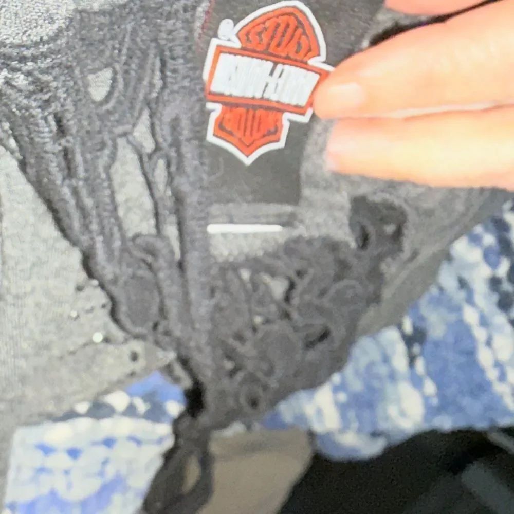 Harley-Davidson Gray & Black Waterfall Cardigan - Picture 7 of 7